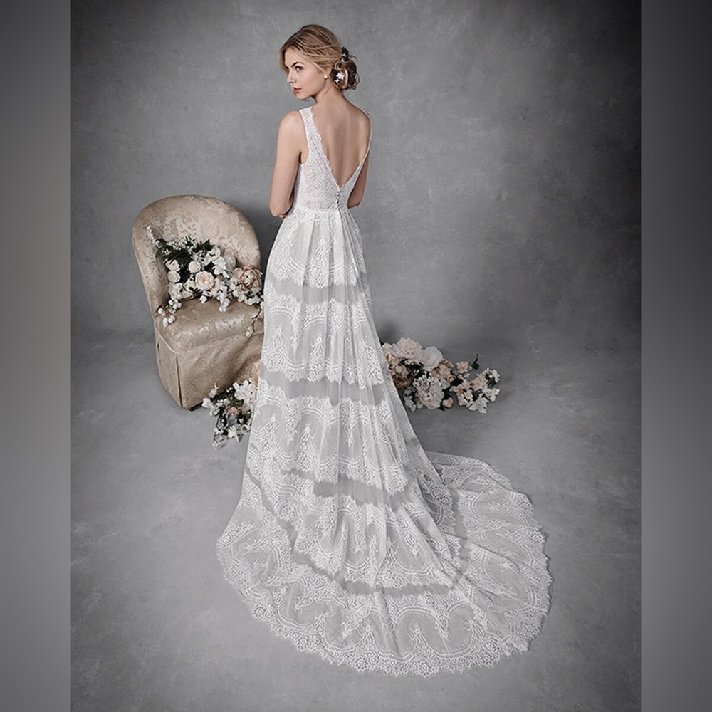 Ella Rosa Dove Grey Wedding Gown